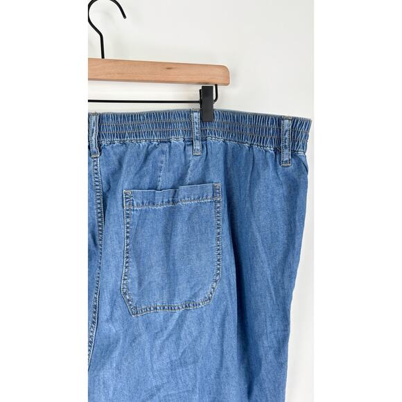 Torrid Pull On Mid Rise Wide Leg Light Weight Jean Womens Plus Size 4X New - Picture 9 of 13